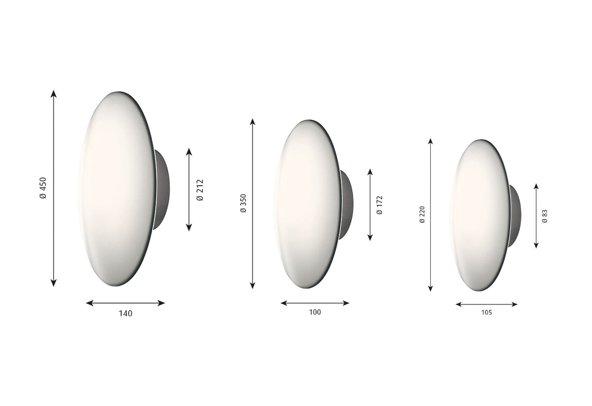 AJ Eklipta Wall/Ceiling Light, Arne jacobsen, Louis poulsen