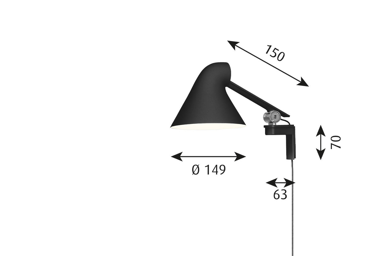 NJP Wall Light Short, Nendo, Louis poulsen
