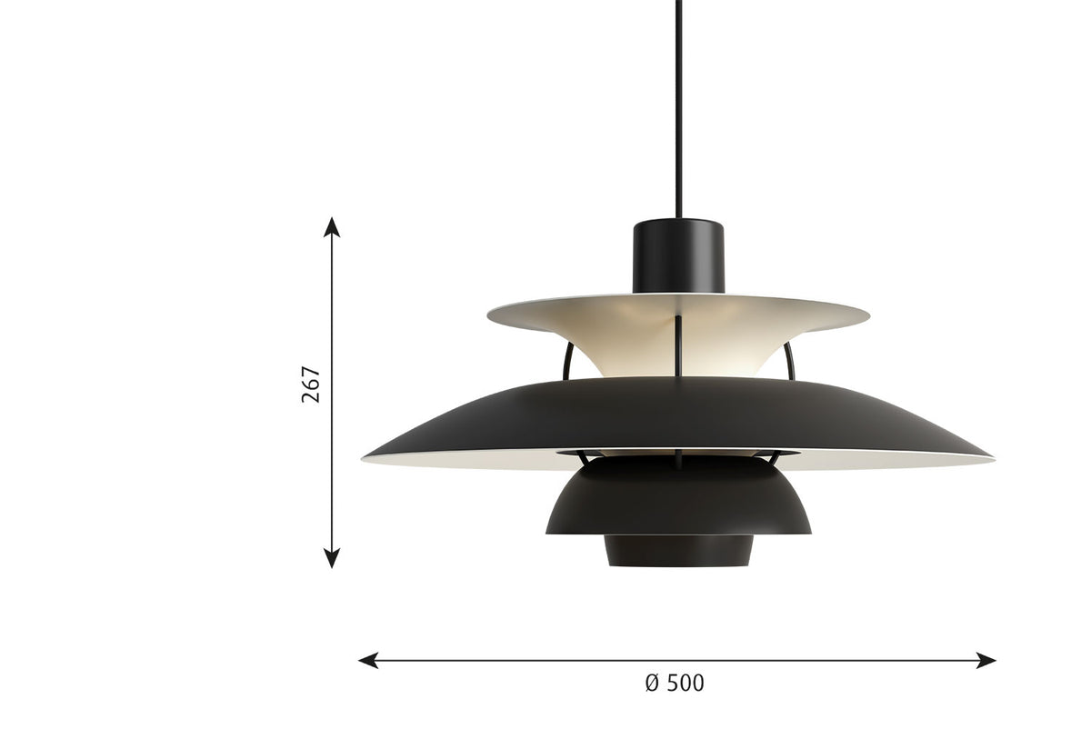 PH 5 Pendant | Monochrome, Poul henningsen, Louis poulsen