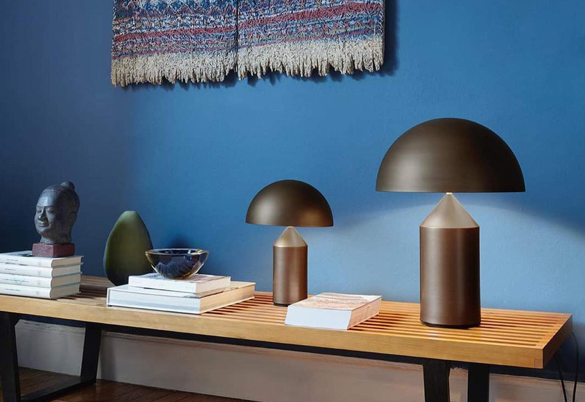 Atollo Metal Table Lamp, Vico magistretti, Oluce