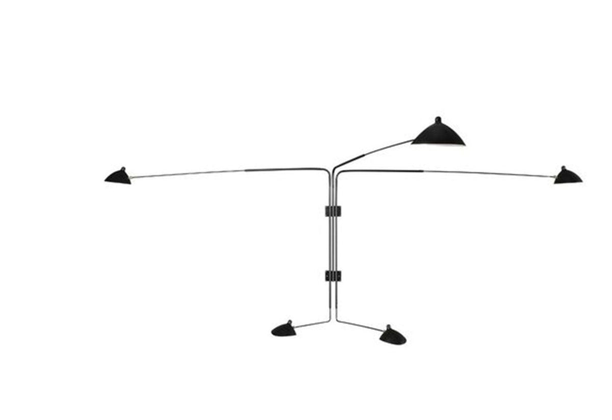 Applique Pivotants | 5 Rotating Arms, Serge mouille, Serge mouille editions