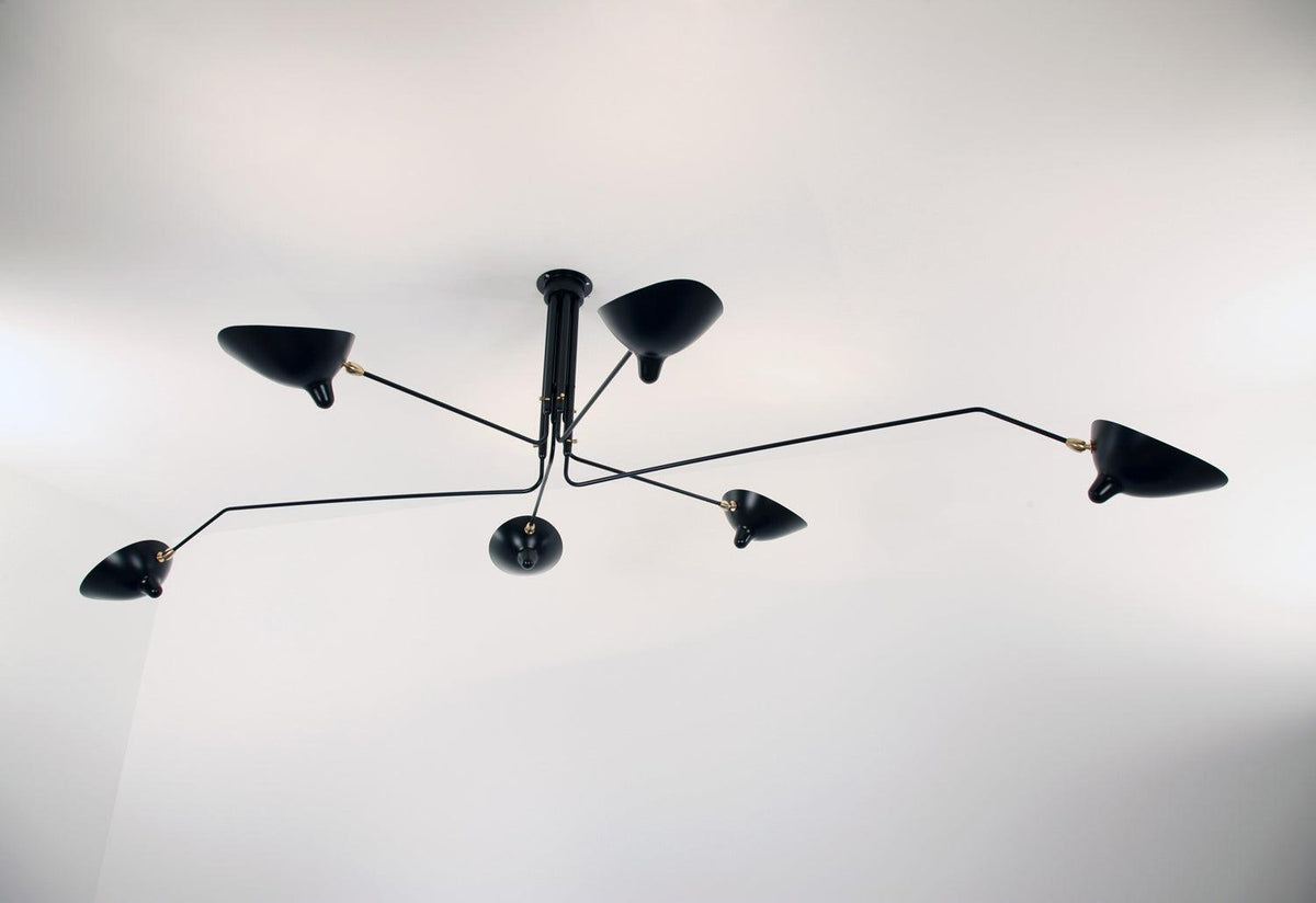 Plafonnier Pivotants, Serge mouille, Serge mouille editions