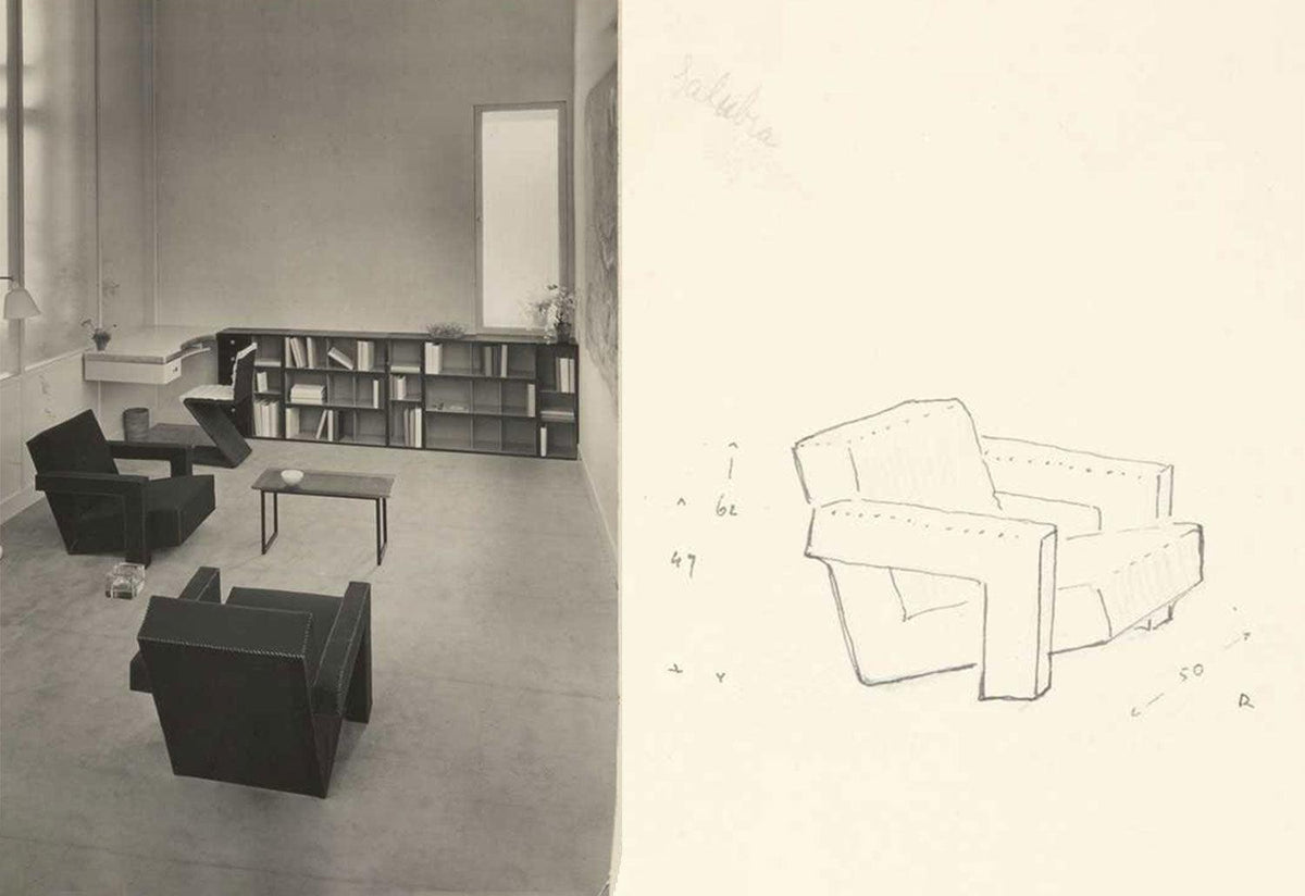637 Utrecht Armchair, Gerrit t rietveld, Cassina