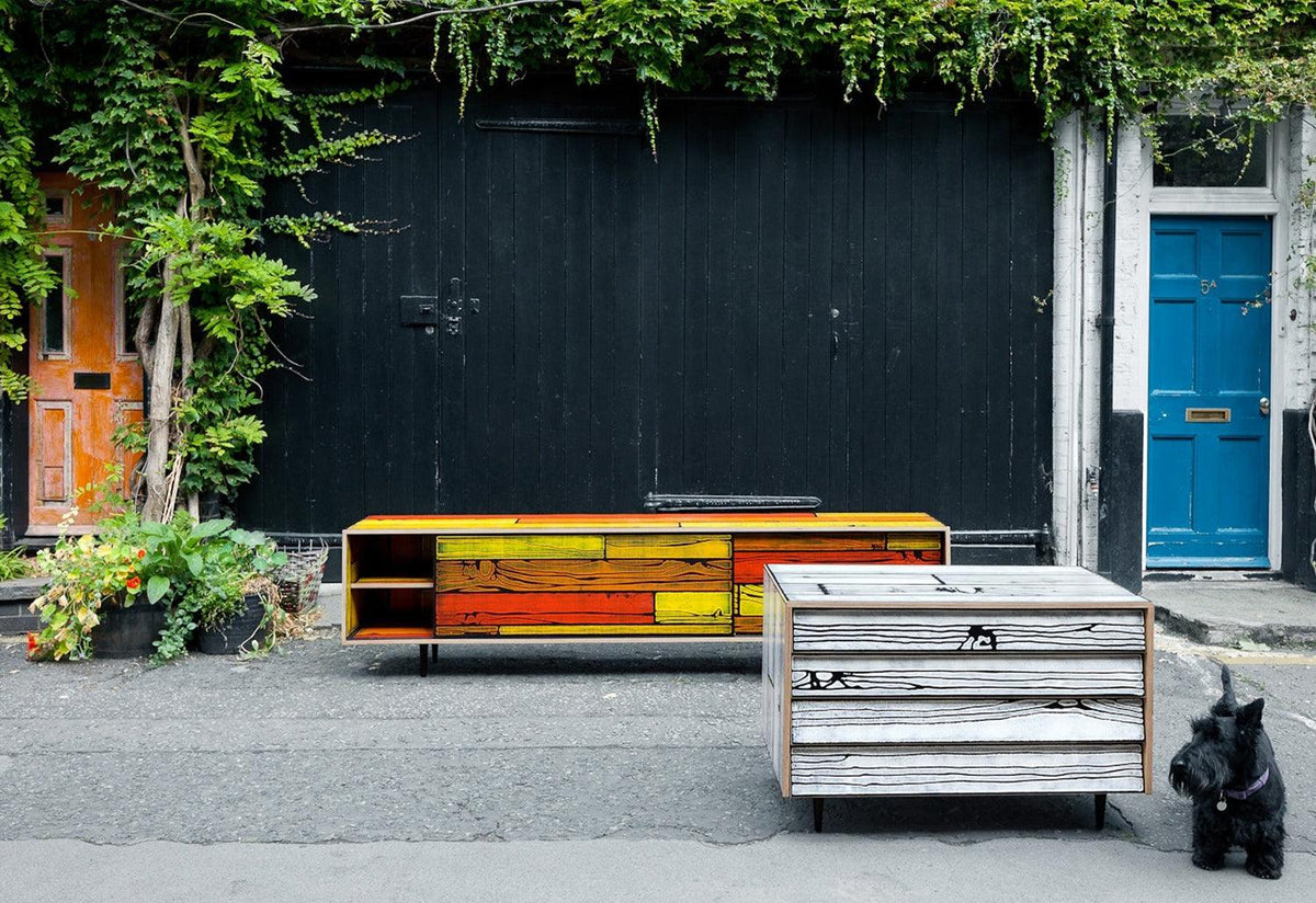 Wrongwoods Long Low Cabinet, Richard woods and sebastian wrong, Established and sons
